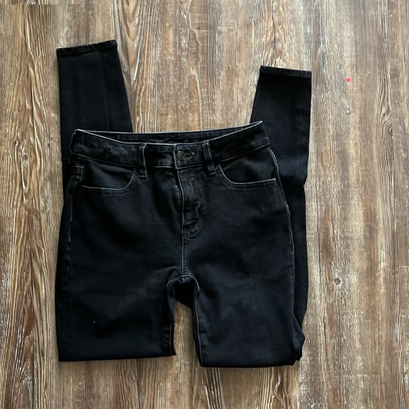 American Eagle Black Dream Stretch High Rise Jegging - Picture 4 of 7